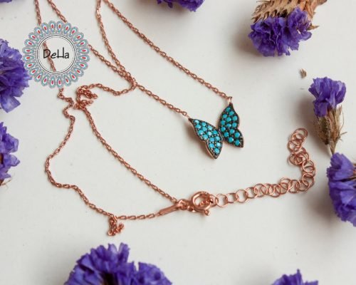 Blue Butterfly Charm, Small Butterfly, Butterfly Necklace, Everyday Necklace, Blue Butterfly, Blue Necklace, Animal Necklace, Butterfly Gift - Image 9