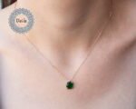 Emerald Quartz Necklace | Emerald Necklace | Emerald | Quartz Necklace | Gemstone Necklace | Necklace | Quartz | Gift For Her - Image 2