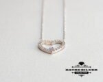 925 Sterling Silver Heart Necklace, Heart Jewelry, Love Necklace, Silver Heart, Tiny Heart Necklace, Silver Heart Pendant, Dainty Heart - Image 4