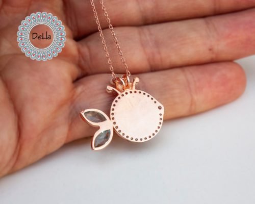 Dainty Aquamarine Shell Fish Necklace, Real Shell Necklace, Fish Necklace, Aquamarine Necklace, Fish Jewelry, Ocean Necklace, Summer Necklace - Image 8