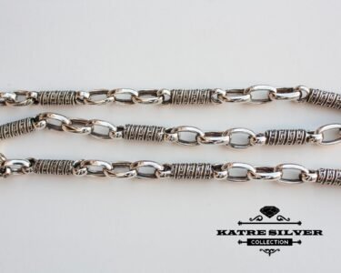 Baroque Style Oval Rolo Chain, Greek Style, Vintage Rolo Chain Necklace, Rolo Chain, Greek Necklace, Oval Chain - Image 4