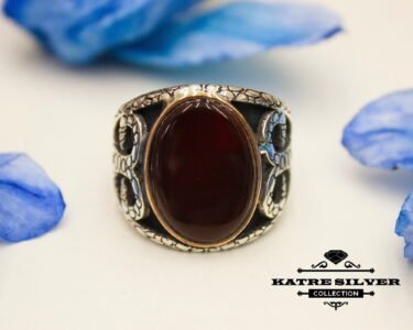 Ottoman Ring for Men 925 Sterling Silver – Agate Stone Turkish Ring, Antique Style Statement Jewelry Gift for Him - Image 3
