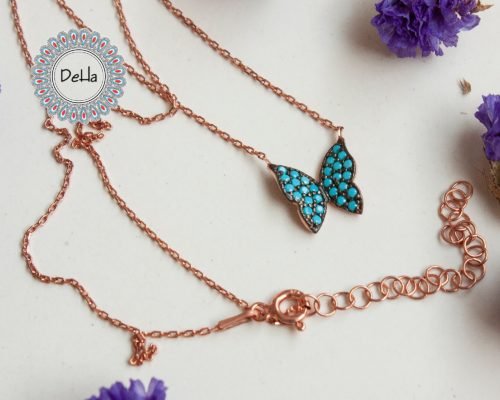 Blue Butterfly Charm, Small Butterfly, Butterfly Necklace, Everyday Necklace, Blue Butterfly, Blue Necklace, Animal Necklace, Butterfly Gift - Image 7