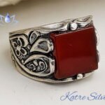 Aqeeq Ring, Agate Ring, 925 Silver Ring, Men Silver Ring, Mens Stone Ring, Unique Mens Ring, Agate Stone Ring, Gift for Him
