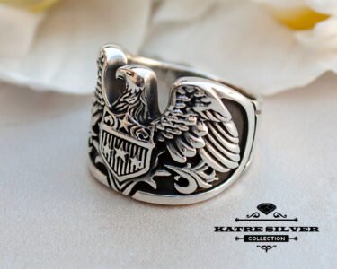Eagle Ring for Men 925 Sterling Silver – American Eagle Statement Ring, Symbolic Jewelry Gift for Him - Image 3