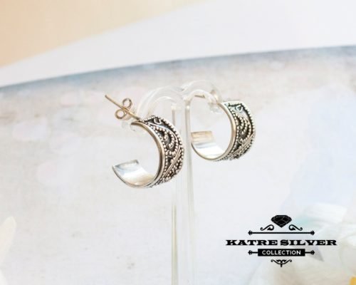 1980s Hoop Earrings, Small Hoop Earrings, 1980s Earrings, Vintage Earrings, Vintage Jewelry, Vintage Hoop,Made in Turkey - Image 8