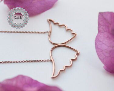 925 Sterling Silver Angel Wing Necklace, Angel Wing, Angel Wing Charm, Angel Wing Jewelry, Angel Wing Pendant, Wing Pendant, Silver Wing - Image 4