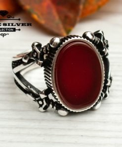 Agate Ring Men, Agate Ring for Men, Agate Ring Silver, Agate Ring Vintage, Handmade Ring, 925 Sterling Silver Ring, Mens Ring, Agate
