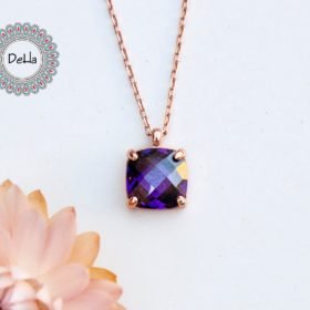 Amethyst Purple Necklace , Amethyst Necklace , Amethyst , Purple Necklace , Gemstone Necklace , Necklace , Gift For Her