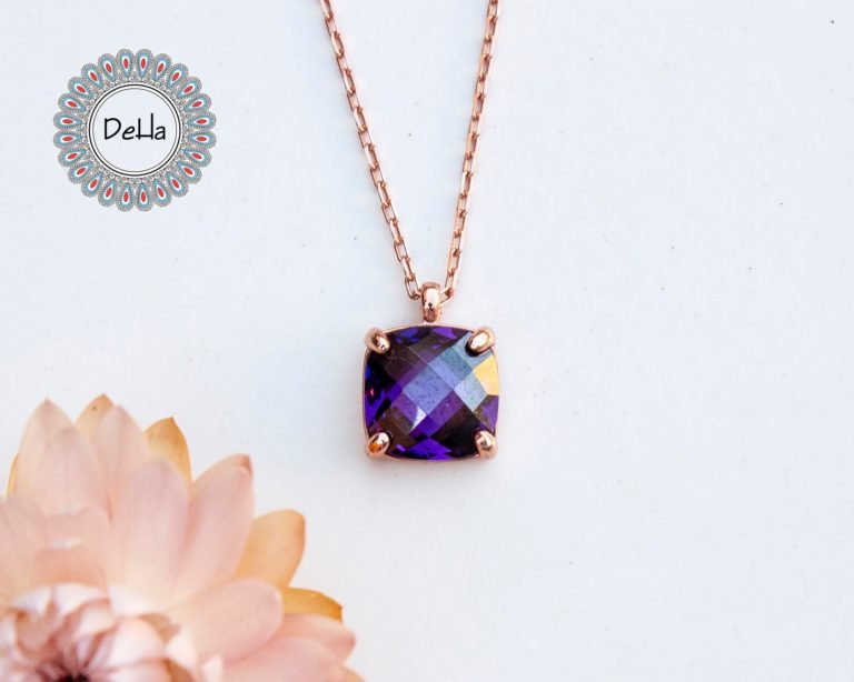 Amethyst Purple Necklace , Amethyst Necklace , Amethyst , Purple Necklace , Gemstone Necklace , Necklace , Gift For Her