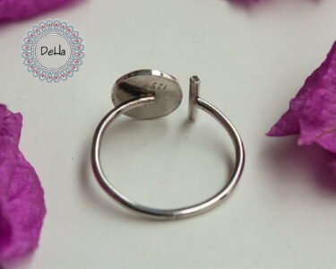 Elegant Open Adjustable Ring – Minimal Silver Handmade Dainty Ring for Women - Image 7