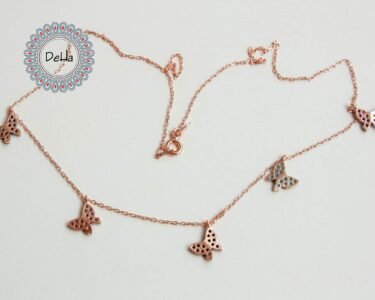 Hanging Butterflies Dangle Necklace, Butterfly Dangle, Butterfly Necklace, Butterflies, Dainty Necklace, Cz Necklace, Butterfly Gift, Dangle - Image 8