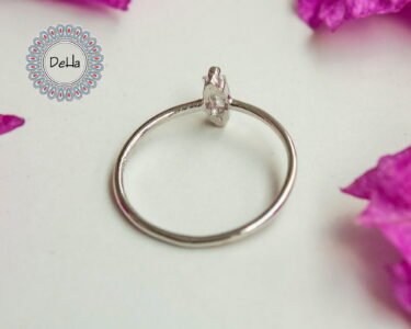 Tiny Cz Baguette Ring, Baguette Cut Ring, Cz Stackable Ring, Baguette Ring, Minimal Ring, Minimalist Ring, Stackable Ring, Dainty Ring, Ring - Image 7