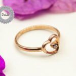 Solitaire Heart Shaped Ring, Romantic Ring, Silver Heart Ring, Heart Ring, Solitaire Ring, Statement Ring, Anniversary Ring, Love Ring, Heart