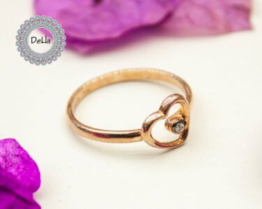 heart shaped ring 925 sterling silver solitaire