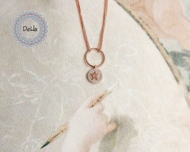 Elegant Round Star Necklace – Dainty CZ Circle Pendant Minimal Rose Gold Necklace - Image 8