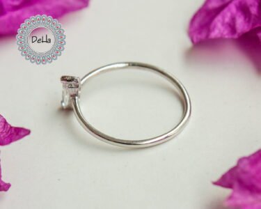 Tiny Cz Baguette Ring, Baguette Cut Ring, Cz Stackable Ring, Baguette Ring, Minimal Ring, Minimalist Ring, Stackable Ring, Dainty Ring, Ring - Image 5