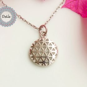 Sterling Silver Seed Of Life Necklace, Seed of Life, Flower of Life, Energy Necklace, Yoga Necklace, Spiritual Necklace, Geometric Necklace