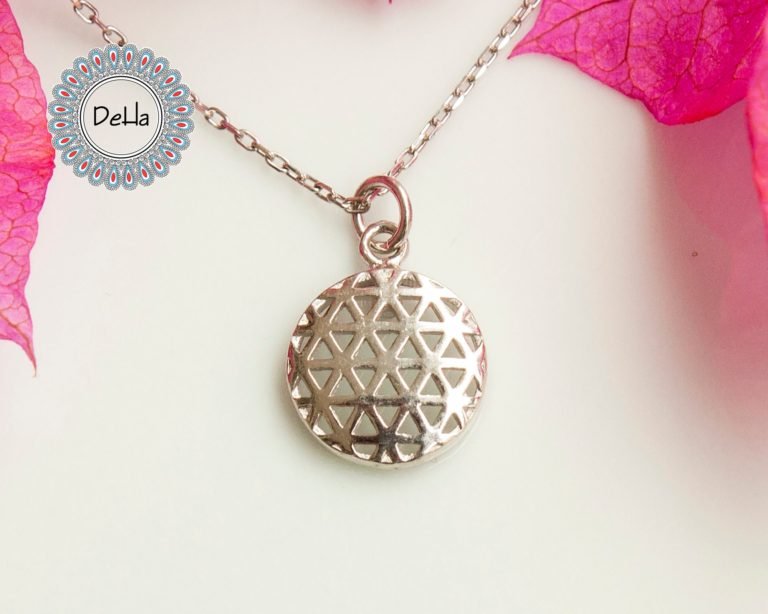 Sterling Silver Seed Of Life Necklace, Seed of Life, Flower of Life, Energy Necklace, Yoga Necklace, Spiritual Necklace, Geometric Necklace