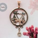 Cat Art Necklace, Cat Art Pendant, Cat Lover Jewelry, Cat Pendant, Cat Necklace, Cat Jewelry, Cat Art, Art Pendant, Cat Lover Gift, Gift for