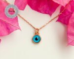 Turkish Eye Necklace, Dainty Evil Eye, Evil Eye Pendant, Blue Evil Eye, Evil Eye Necklace, Protection Necklace, Eye Necklace, Eye Jewelry - Image 4