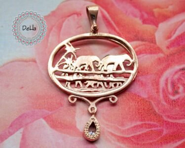 Elephant Art Pendant, Elephant Lover, Elephant Necklace, Elephant Pendant, Silver Elephant, Vintage Elephant, Elephant Jewelry, Elephant Art - Image 9