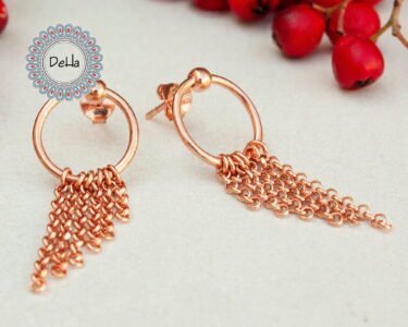 Short Tassel Belly Dance Earrings, Trendy Earrings, Tassel Jewelry, Tassel Earring, Summer Earrings, Dangle Tassel, Gypsy Earrings, Handmade - Image 2