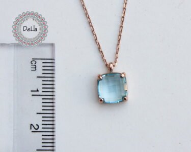 Sky Blue Topaz Necklace | December Birthstone | Sterling Silver | Topaz Necklace | Gemstone Necklace | Necklace | Gift For Her - Image 7