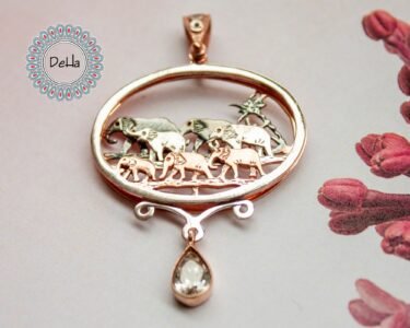 Elephant Art Pendant, Elephant Lover, Elephant Necklace, Elephant Pendant, Silver Elephant, Vintage Elephant, Elephant Jewelry, Elephant Art - Image 4