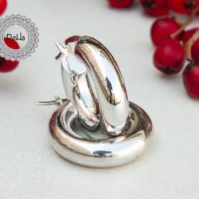 Thick Hoop Earrings, Chunky Hoops, Chunky Hoop Earrings, Everyday Hoops, Big Hoop Earrings, Statement Hoops, Sterling Silver Hoop, Silver