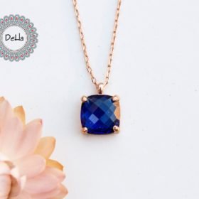Sapphire Quartz Necklace | Quartz Necklace | Quartz | Sapphire Necklace | Silver Necklace | Necklace | Gift for Her