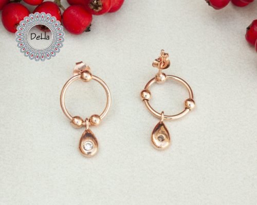 Silver Circle Drops, 925 Silver Drops, Unusual Earrings, Silver Round Drop, Round Drop Earrings, Circle Drop Earrings, Gift for Women, Drops - Image 7