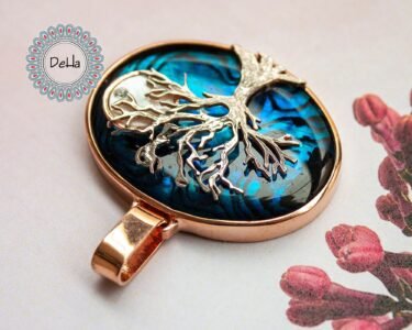 Fantasy Art Pendant, Sea Shell Pendant, Art Necklace, Handmade Pendant, Art Jewelry, One of a Kind, Ocean Art, Handmade Art Pendant, Pendant - Image 4