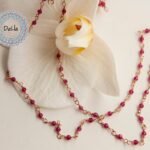 Red Stone Rosary Chain, Red Stone Chain, Necklace Chain, Red Stone Necklace, Chain Necklace, Red Necklace, Gemstone Chain, Beads Chain