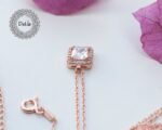 Simple Cz Necklace, Cz Solitaire, Dainty Solitaire, Solitaire Pendant, Solitaire Necklace, Rose Gold Solitaire, Minimal Necklace,Cz Necklace - Image 5