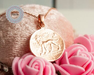 Rose Gold Plated Old Coin Necklace, Old Coin Necklace, Old Coin Pendant, Ancient Coin Pendant, Antique Coin Gift, Rose Gold Pendant - Image 6