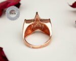 Rose Gold Plated Zircon Star Ring, Zircon Star Ring, Adjustable Star Ring, Dainty Star Ring, Star Band Ring, Cubic Zircon Ring, White Zircon - Image 7