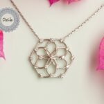 Flower of Life Hexagon Pendant, Hexagon Necklace, Sacred Geometry, Geometric Pendant, Hexagon Jewelry, Meditation Necklace, Yoga Pendant