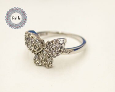 Elegant Tiny Butterfly Ring 925 Sterling Silver – Vintage Dainty Animal Ring, Minimal Jewelry Gift for Her - Image 3