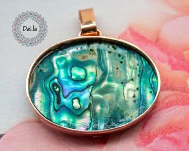 Fantasy Art Pendant, Sea Shell Pendant, Art Necklace, Handmade Pendant, Art Jewelry, One of a Kind, Ocean Art, Handmade Art Pendant, Pendant - Image 8