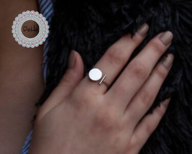 Elegant Open Adjustable Ring – Minimal Silver Handmade Dainty Ring for Women - Image 2