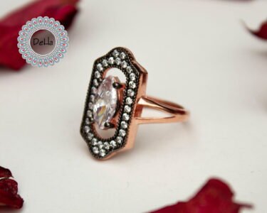 Shuttle Marquise Ring, Shuttle Ring, Marquise Cut Ring, Marquise Band, Marquise Engagement, Original Ring, Ring Marquise, Gift for Her - Image 3