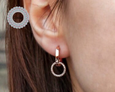 Bold Thick Hoop Earrings 925 Sterling Silver – Round Minimal Hoops, Everyday Statement Jewelry Gift for Her - Image 3