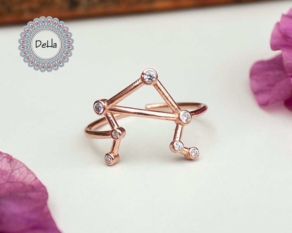 Libra Zodiac Sign Ring, Libra Ring, Zodiac Ring, Zodiac Jewelry, Libra Jewelry, Horoscope Ring, Libra Zodiac Ring Astrology Ring Zodiac