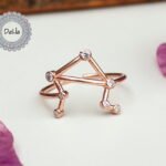 libra zodiac ring 925 sterling silver astrology
