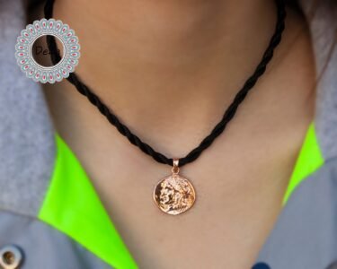 Rose Gold Plated Old Coin Necklace, Old Coin Necklace, Old Coin Pendant, Ancient Coin Pendant, Antique Coin Gift, Rose Gold Pendant - Image 2