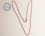 Red Stone Rosary Chain, Red Stone Chain, Necklace Chain, Red Stone Necklace, Chain Necklace, Red Necklace, Gemstone Chain, Beads Chain - Image 7