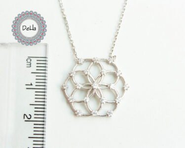 Flower of Life Hexagon Pendant, Hexagon Necklace, Sacred Geometry, Geometric Pendant, Hexagon Jewelry, Meditation Necklace, Yoga Pendant - Image 6