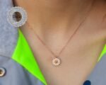 Small Daisy Necklace, Daisy Charm, Daisy Pendant, Daisy Necklace, Rose Necklace, Rose Gold Pendant, Daisy Jewellery, Daisy Flower, Small Charm - Image 2