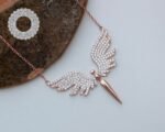 Rose Gold Angel Necklace, Angel Necklaces, Angel Jewelry, Angel Wing Necklace, Angel Jewelry, Angel Wing, Angel Gift, Everyday Necklace - Image 6